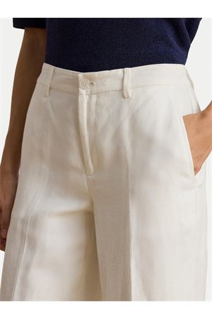 Sendon-Cropped-Pleated-Lt Drapy Linen Visc LAUREN RALPH LAUREN | Pantaloni | 200P08107001